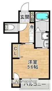 フェリーチェ谷保【4階】の間取り