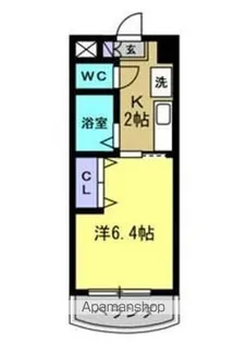 ソアレ住吉【4D号室】の間取り
