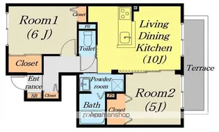 アトリオⅡ【102号室】の間取り