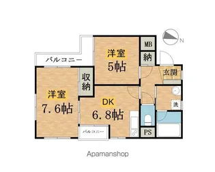 ウィン高尾【2階】の間取り