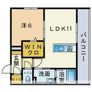 シャーメゾン六本松ヒルズ【2階】の間取り