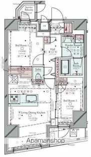 コンシェリア東京 HIGASHIJUJO RESIDENCE【12階】の間取り