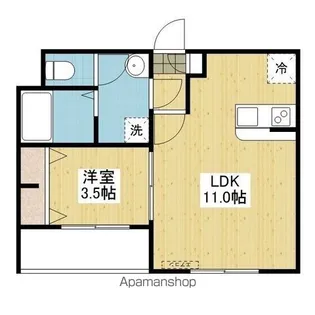 メゾン小栗【102号室】の間取り