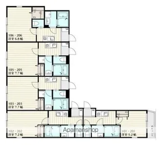 SKリデンテ北松戸【1階】の間取り