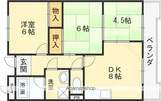ミラーハイツタバタ【103号室】の間取り