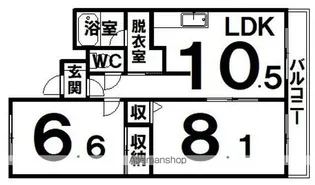 ファミールエステート【4階】の間取り