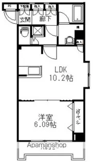 リベラいわき【7階】の間取り