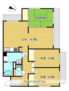 サンシャイン地行【101号室】の間取り