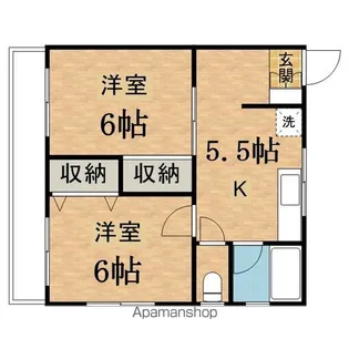 メゾン東中野【2階】の間取り