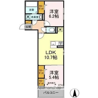 エスポワール【3階】の間取り