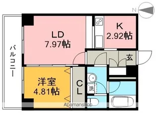 ADDRESS HARIMAYA【7階】の間取り