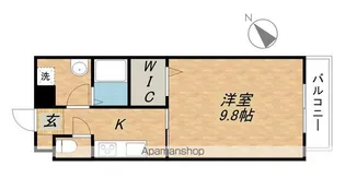 EST・CIEL【208号室】の間取り