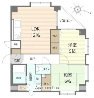 エスポワール【2階】の間取り