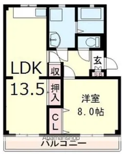 ヒルバレーマンション【103号室】の間取り