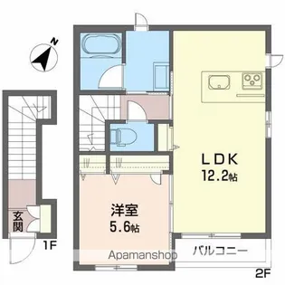 セルディーナ清水町【2階】の間取り