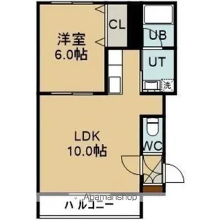 めぞん伍番館【201号室】の間取り