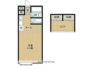ジュネスクリエイトⅢ【104号室】の間取り