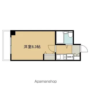 デトムワン西陣【705号室】の間取り