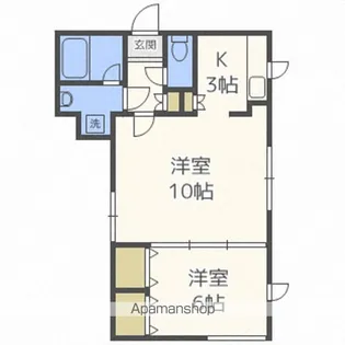 キャピタル神宮【2階】の間取り