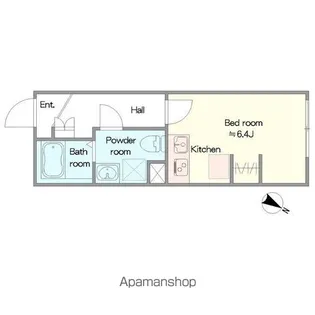 ASAGAYA CALME【303号室】の間取り