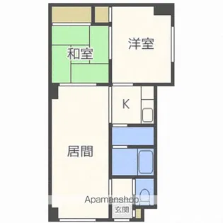 クラウディア厚別A【301号室】の間取り