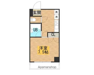 1Kの間取り画像