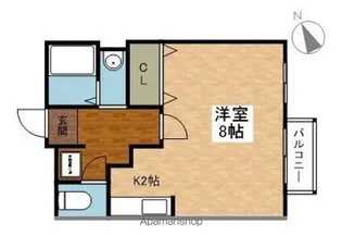 オプトニール【203号室】の間取り