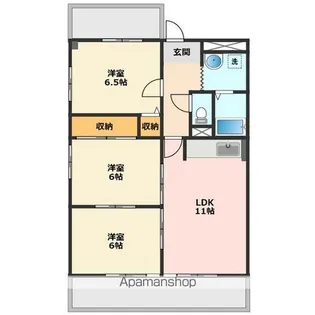杉山マンション【1階】の間取り