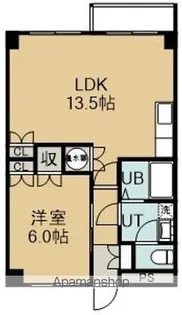 ルーヴルやまとⅡ【203号室】の間取り
