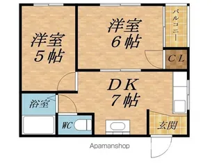 レジデンス三津屋【303号室】の間取り