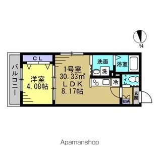 ルーブル柏若葉町【1階】の間取り