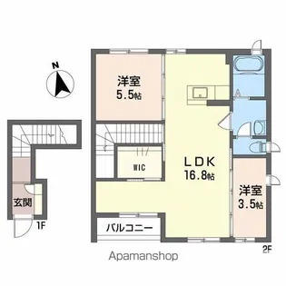 シャーメゾンノウミ【2階】の間取り
