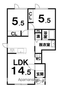マロードV【103号室】の間取り