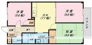 サラナフラット【207号室】の間取り