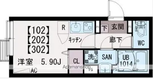 IXO町屋Ⅱ【2階】の間取り