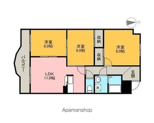 ソシエ2001【1階】の間取り