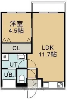 ユニBOX4【5階】の間取り