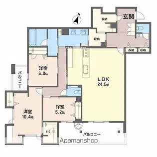 ミュリエル箕面【2階】の間取り