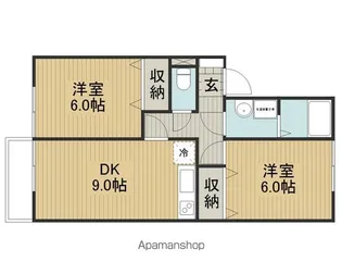 エスポワールY【1階】の間取り
