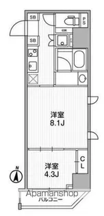 ラヴィエール錦糸公園【5階】の間取り