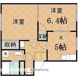 フレグランス平山A【1階】の間取り