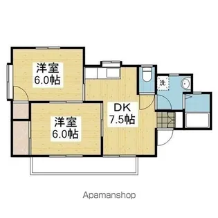 PINE WIND APT.Ⅰ【202.号室】の間取り