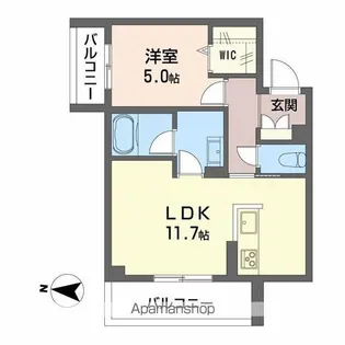 ガーデンコート【3階】の間取り