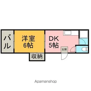 コーポラス紫【1階】の間取り
