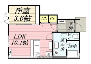 BRANZ【102号室】の間取り