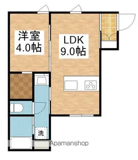 アーバンブランチ鳥屋野南A【1階】の間取り