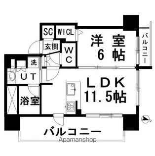 デュオヒルズ釧路【3階】の間取り