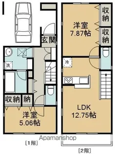 埼玉県川越市岸町1丁目【一戸建】の間取り