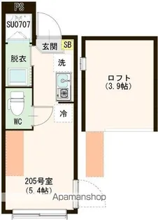 中野ニューメゾンピア【2階】の間取り