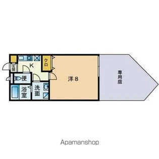 アムールシュマン城南【103号室】の間取り